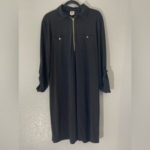 Anne Klein- Size 14- Black 3/4 sleeve dress